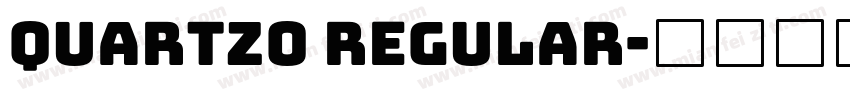 QUARTZO Regular字体转换